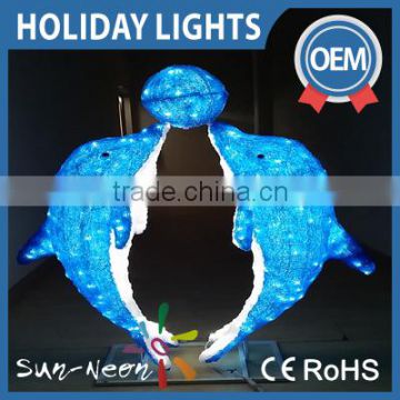 Holiday Decorative Animal 3d Led Motif Dophin Light
