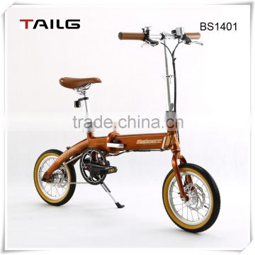 tailg folding bicycle smart light electric vehicle relaxing portable electric moped aluminum alloy bicycle BS1401 for sale