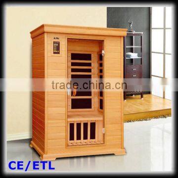 2 persons far infrared indoor sauna room