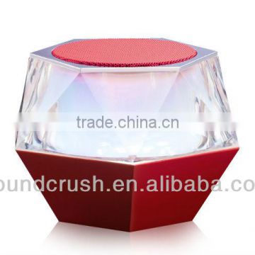 2013 new Multi-color LED Mood Light mini Bluetooth Speaker with 360 degree sound,bluetooth3.0