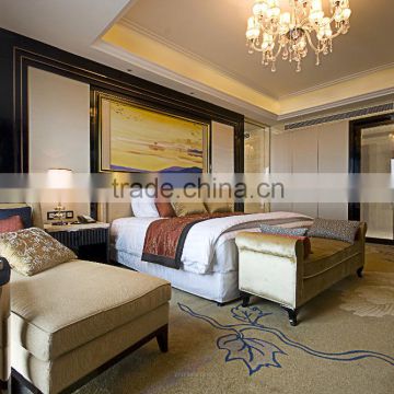 Alibaba Supplier 0.6mm veneer royal furniture antique gold bedroom sets