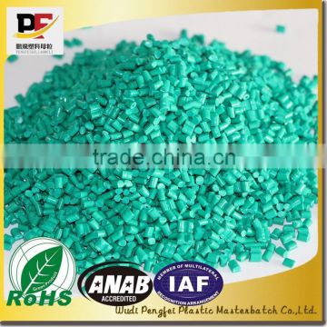 Light Green MASTERBATCH, PP/PE Color masterbatch, manufacturer derectly wholesale, High covering, strong tinting strength