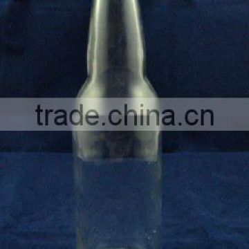 crown top cap clear glass bottle