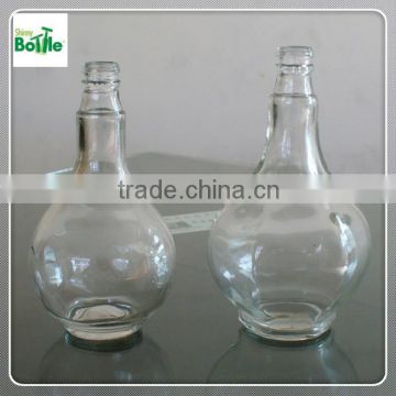 round clear glass bottle for white wine, OEM glass wine bottles manufacturer