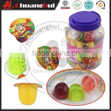 15g Fruit Jelly Cup Candy In Jar Assorted Flavor