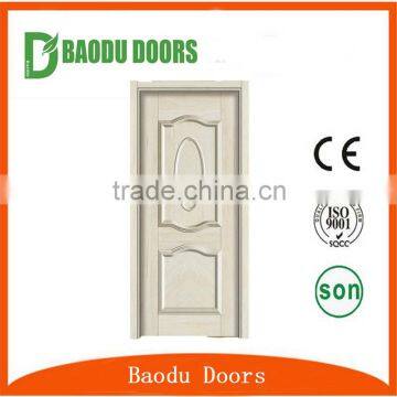 BD 2016 new design single type melamine wooden door skin