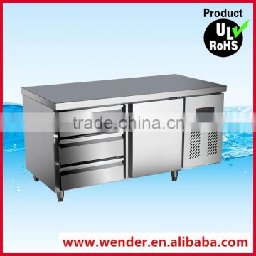 250L 2 doors under counter 304 stainless steel commercial kitchen
