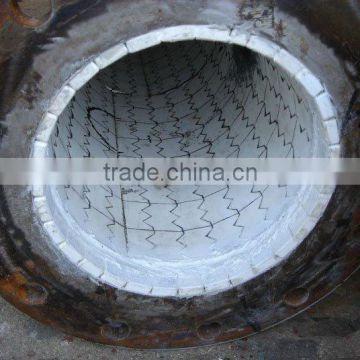 Alumina ceramic lining steel pipe