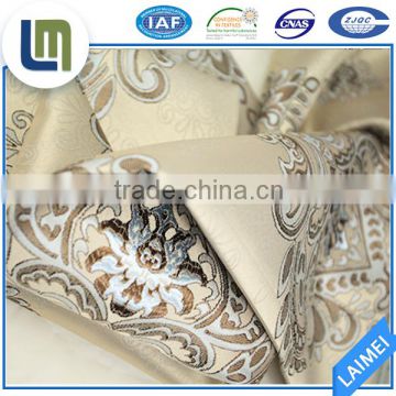 New style simple 100% polyester printed satin jacquard fabric