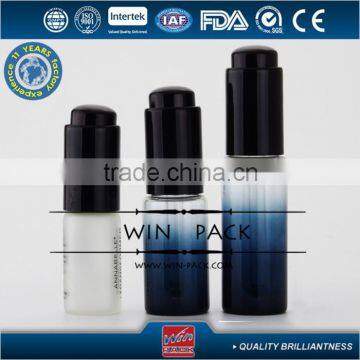 2ml 5ml 10ml gradual blue glass dropper bottles, essencial bottle