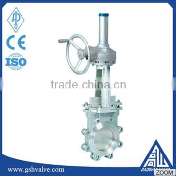 geared operated wafer type knife gate valve in valves