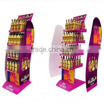 Wholesale custom retail store water bottle display stands