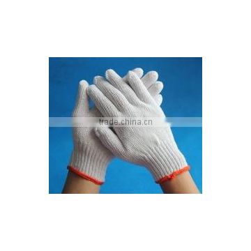 poly cotton working glove/industrial working knitted gloves/heavy industrial weight gloves