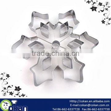 Snowflake Shape Stainless Steel Cookie Cutter,Bicuit Cutter,Cookie Mold CK-CM0577