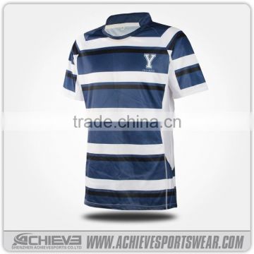 100% polyester cool dry rugby tops/wholesale rugby union jersey