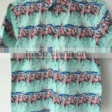 2016 Men's printed Hawaiian shirt with fashion designs nw1602