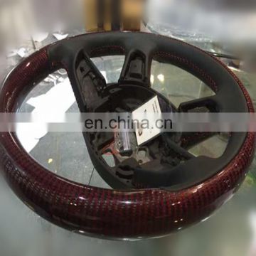 Factory twill carbon fiber +red kevlar fabric for Steering wheel