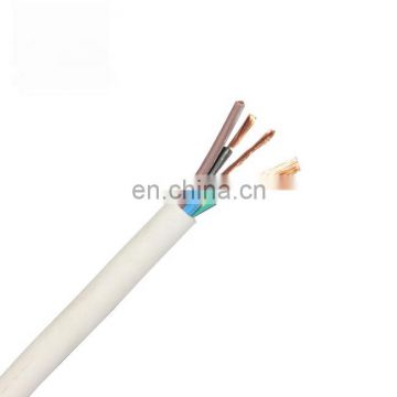 flexibility pvc 3 core price of copper wire per meter 4mm reel underwater electrical power flexible cable