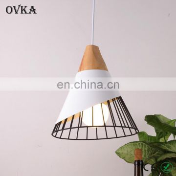 LED wrought iron chandelier modern minimalist for restaurant & coffee shop
