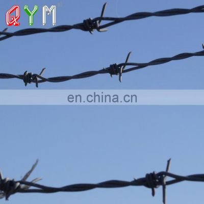 QYM Security Protection Heavy Galvanized Barbed Wire
