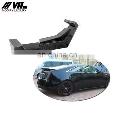 Modify Luxury Carbon Fiber Trunk Roof Wing Spoiler for Cadillac CTS-V 2011-2014