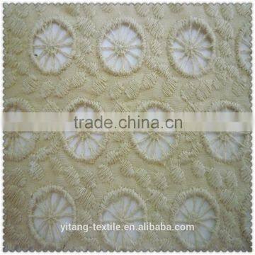 circle pattern embroiderering fabric