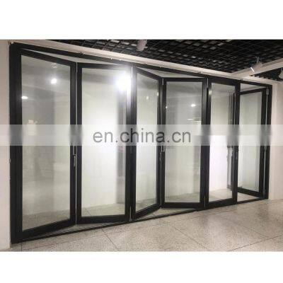 European double glazing aluminum bi folding doors price