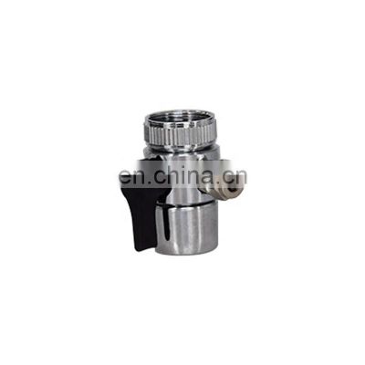 Chrome plated brass faucet diverter valve for water filter, 1/4'', 3/8'' faucet splitter adapter for kitchen