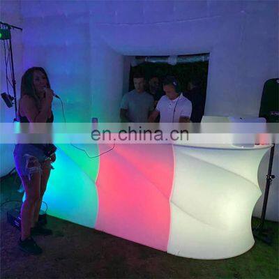 events party nightclub entertainment rental commercial mobile illuminated led bar counter for nightclub