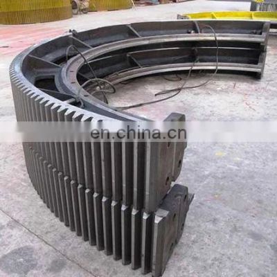 Customized cement ball mill casting rotary kiln large module ring gear