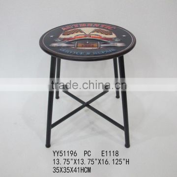 small metal round bar stools, metal chair for home