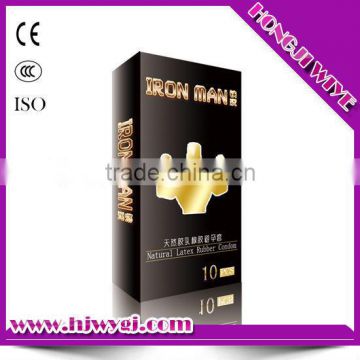 Black packing natural rubber latex condom 10pcs