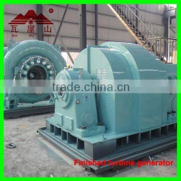 generators operate with water turbine