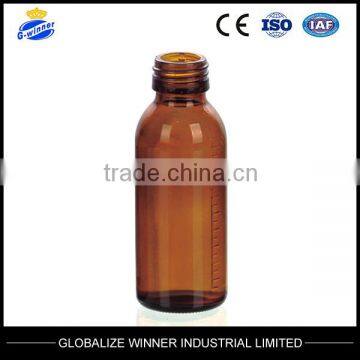 100ml Amber Glass Bottles for Syrup STD PP 28mm