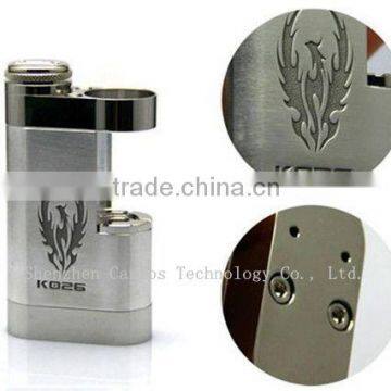 KALUOS 2014 New Arrival Kato square box 304 stainless steel ecigator electronic cigarettes kato mod 26650 mechanical mods