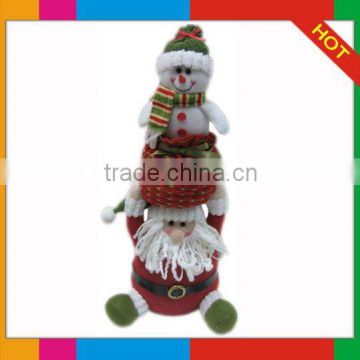 Christmas Decoration RT11-8647A 19"santa hold snowman