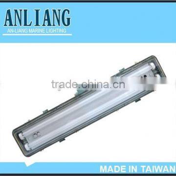 Taiwan made marine outdoor watertight waterproof T8 20w/40W Ceiling Fluorescent Light