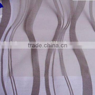 2015 polyester water waved burn-out fabric curtain