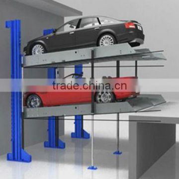 Pit type car parking stackers
