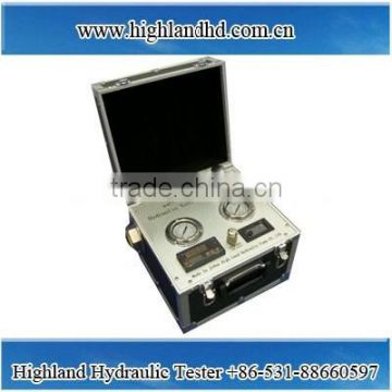 China Highland Manufacturer Portable hydraulic pressure gauge tester
