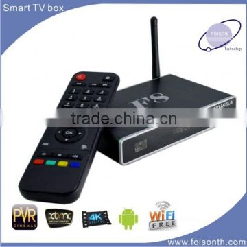 top quality F8 Quad Core Android TV Box with super housing amlogic s812 hd 4k