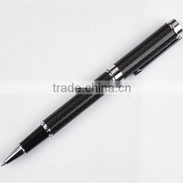 luxury gift roller pen with carbon fiber tube with laser logo