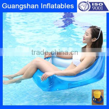 triangle inflatable transparent floating air chair