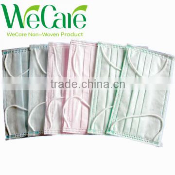 Disposable Non woven surgical 3-ply blue Hygienic Sanitary face mask with earloop 17.5*9.5cm