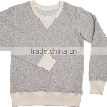 Decent plain stylish crew neck sweat shirt for men