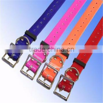 Waterproof reflective dog collar TPU coated nylon webbing dog belt