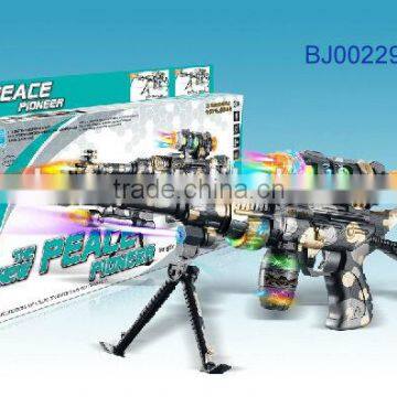 Hot sell army toy weapon cool plastic B/O laser gun