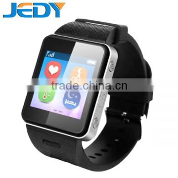 2015 New product smart watch phone SOS call heart rate monitor pedometer GPS tracker tempreture measure for android phone