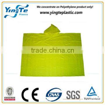 Disposable PE Plastic Poncho For Men/Women/Kids/Adult