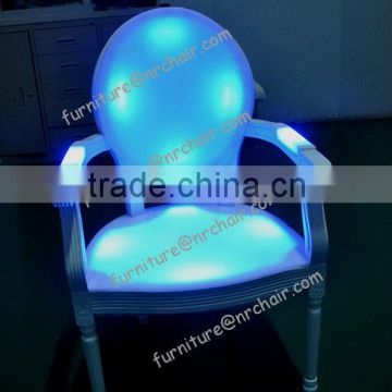 shanghai wholesale event rental banquet hall commercial acrylic led illuminated armchair
